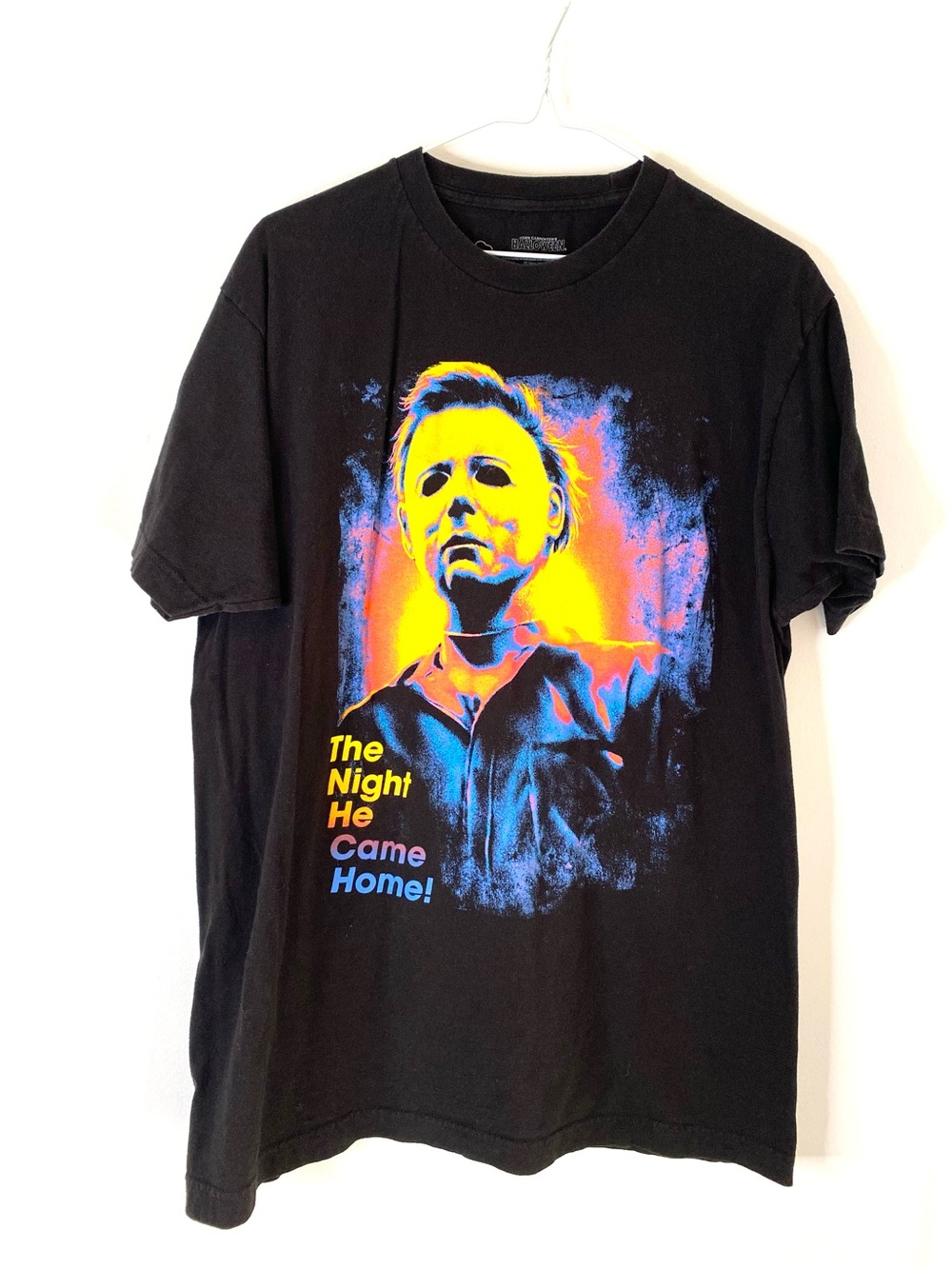 John Carpenter's Halloween Michael Myers Black Graphic Tee Horror Movie